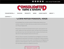 Tablet Screenshot of consolidatedcrane.com